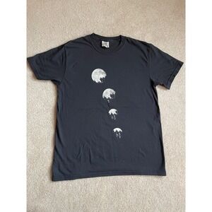 Black Moon Phase T Shirt Graphic Tee Celestial‎ Astronomy Space